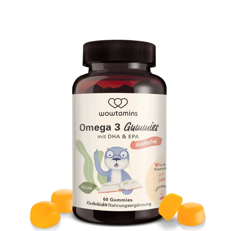 WOWTAMINS Omega 3 Gummies für Kinder · Zuckerfrei