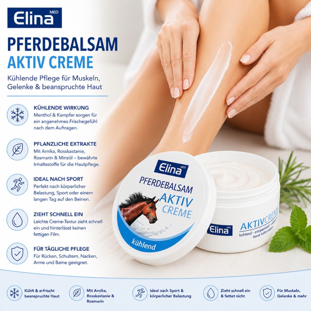 Elina Med Pferdebalsam Aktiv Creme · 150ml – Bild 2