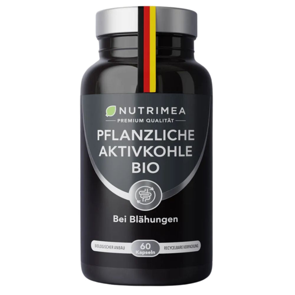 Nutrimea Rein Pflanzliche Aktivkohle BIO DETOX PURECOAL® · 60 Kapseln