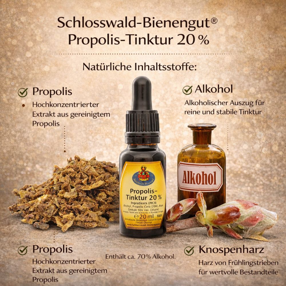 Schloßwald-Bienengut Propolis-Tinktur 20% · 20ml – Bild 3