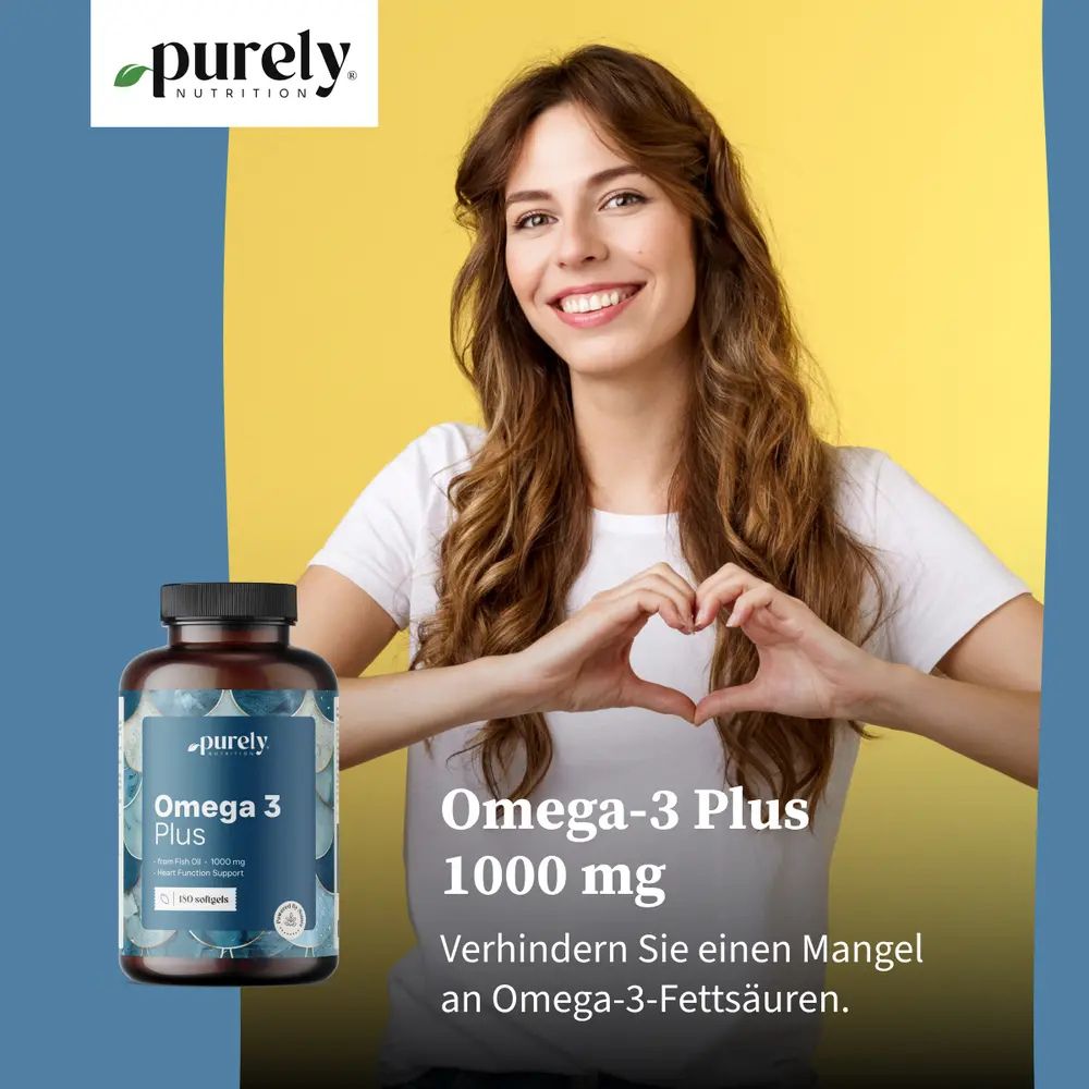 Purely Omega-3 Plus 1000 mg · 180 Weichkapseln – Bild 2