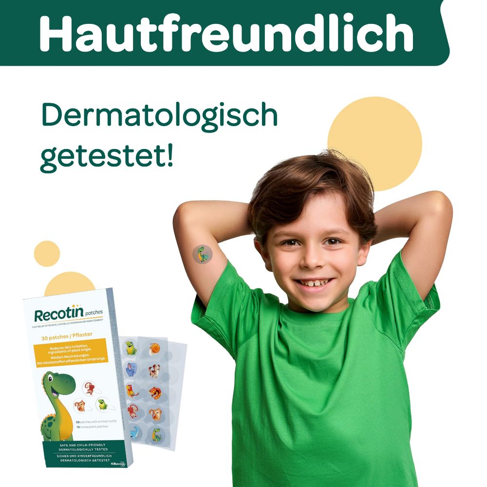 Novokill Recotin Mückenpflaster · Natürliche Hilfe bei Insektenstichen · 30 St – Bild 3