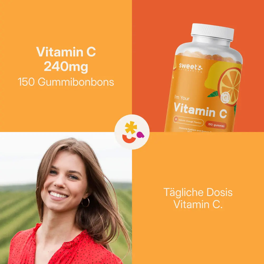 Sweet Nutribites Vitamin C 240 mg · Stärkung der Abwehrkräfte · 150 Gummibonbons – Bild 4