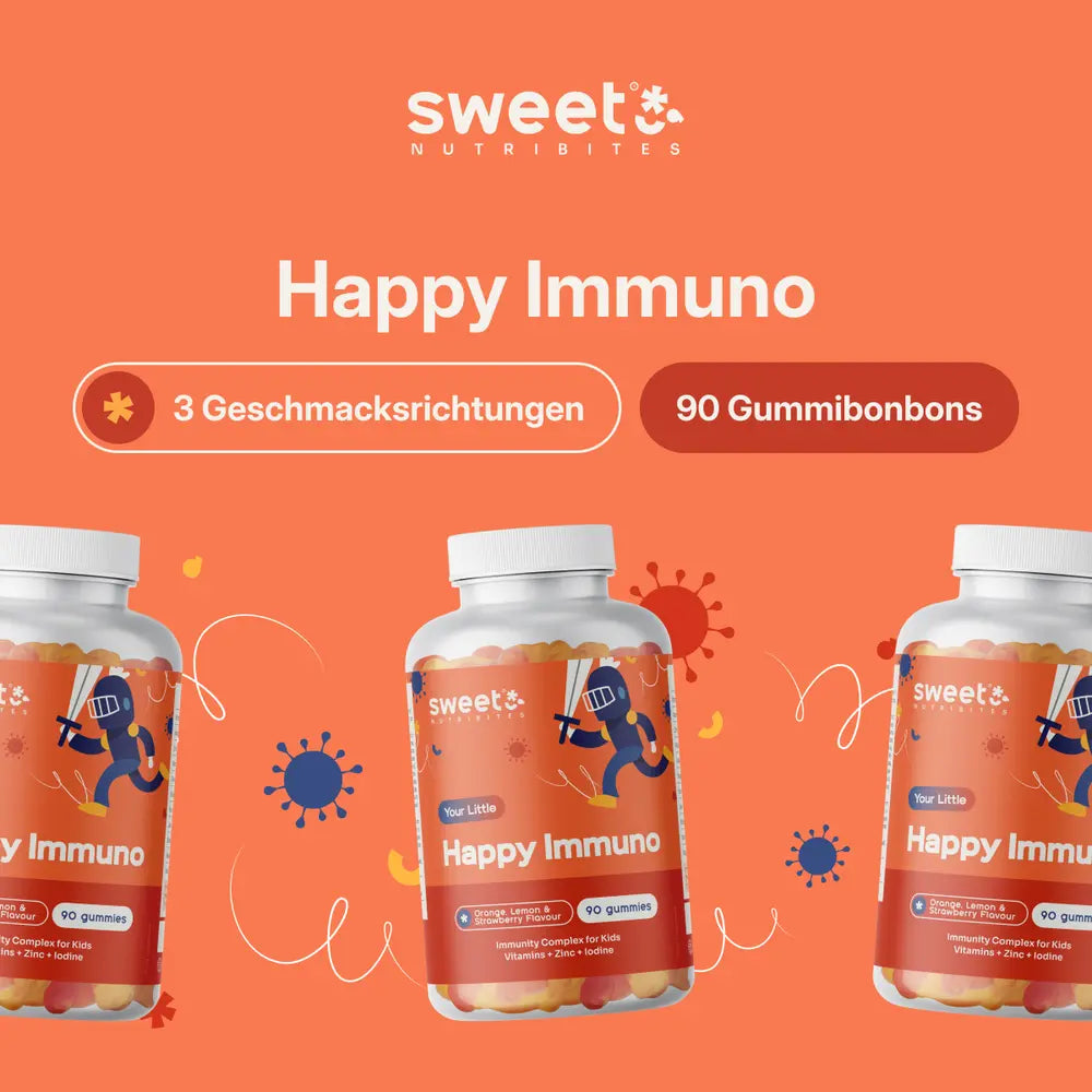 Sweet Nutribites Happy Immuno Gummis für Kinder für das Immunsystem · 90 Gummibonbons – Bild 5
