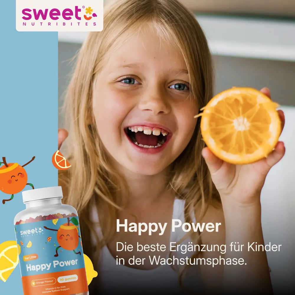 Sweet Nutribites Happy Power Gummis für Kinder mit Vitamin C · 90 Gummibonbons – Bild 2