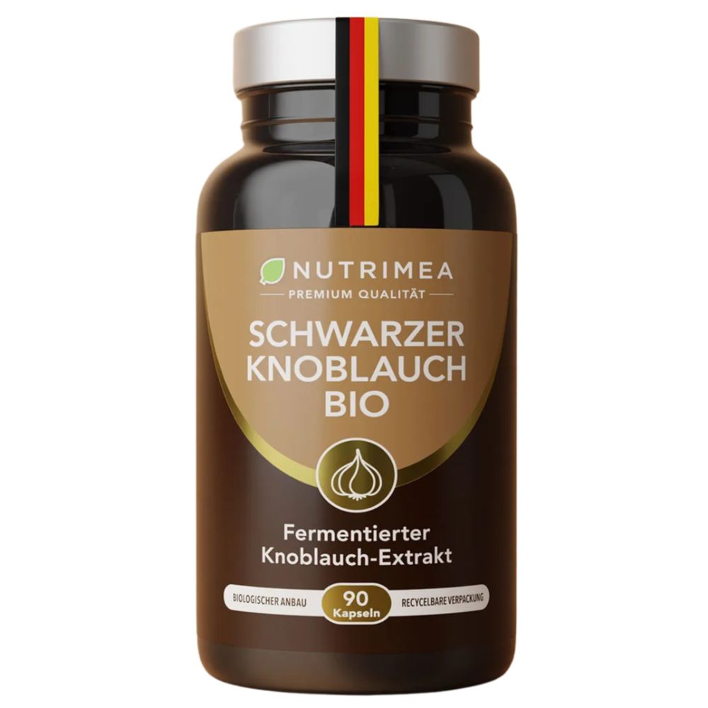 Nutrimea Schwarzer Knoblauch BIO aus Knoblauchextrakt · 90 Kapseln