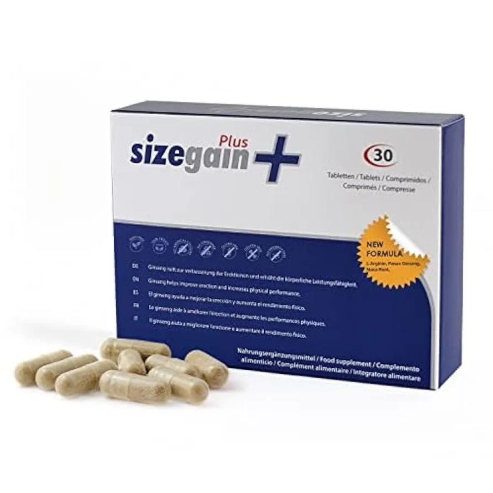 500Cosmetics SizeGain Plus zur Steigerung der Potenz · 30 Kapseln