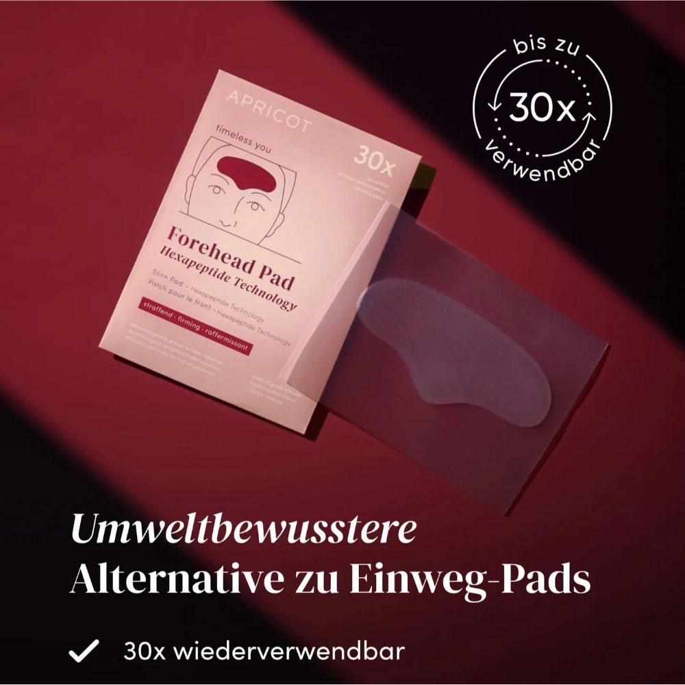 APRICOT Wiederverwendbares Stirn Pad mit Hexapeptid · 30 Behandlungen – Bild 6