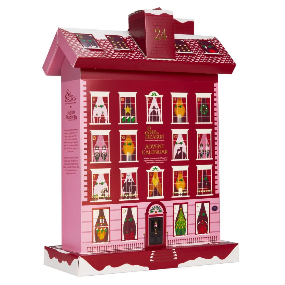 English Tea Shop | Tee Adventskalender Winter‑Cottage - 24 Pyramidenbeutel