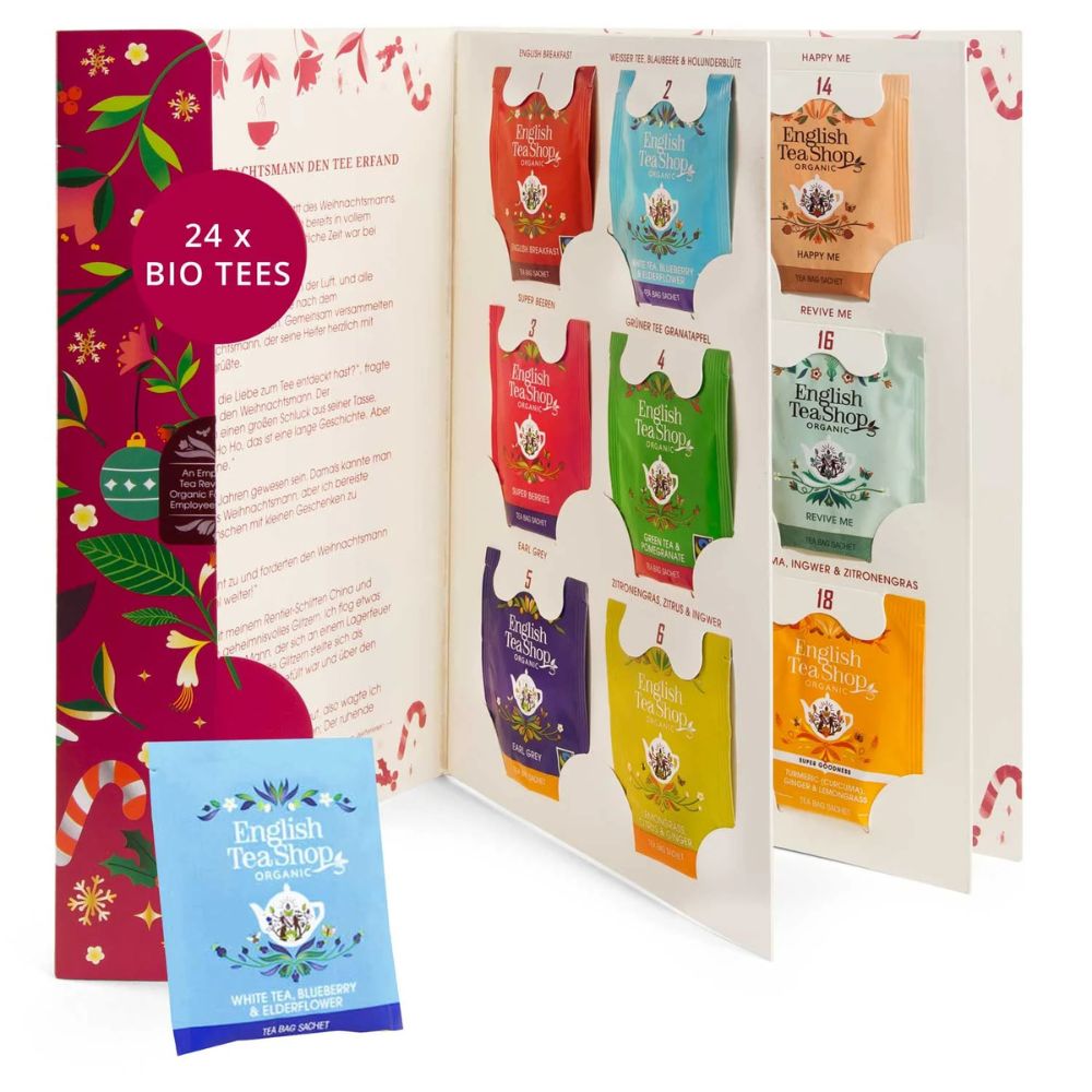English Tea Shop Teebuch "Weihnachtsgeschichte" · 24 BIO Teebeutel & Geschichte zum Lesen – Bild 2