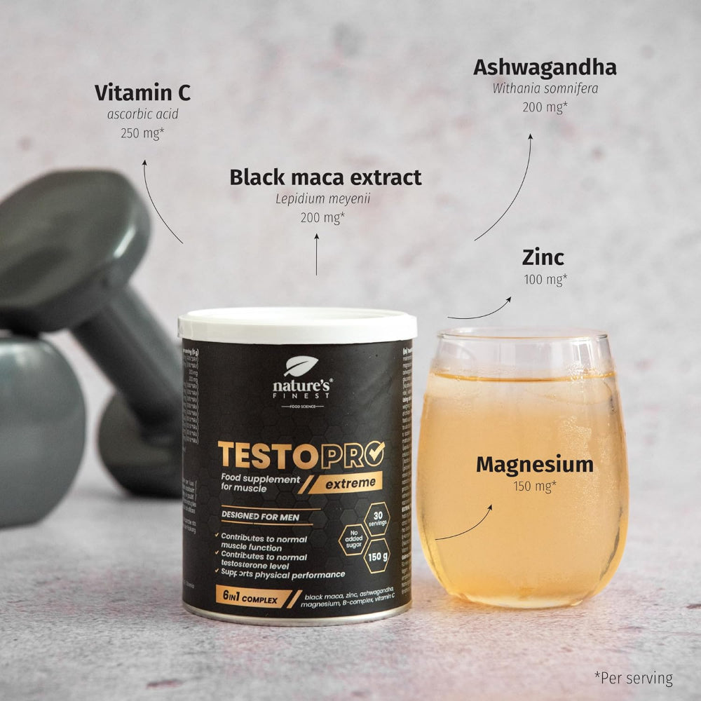 Nature's Finest TestoPRO Extreme 6-in-1 Muskel- und Testosteron-Support-Komplex – Bild 6
