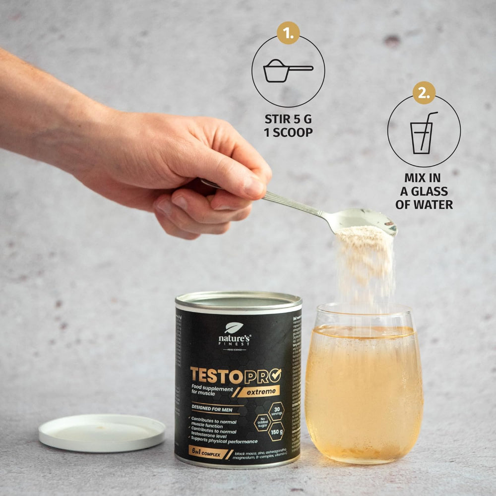 Nature's Finest TestoPRO Extreme 6-in-1 Muskel- und Testosteron-Support-Komplex – Bild 4