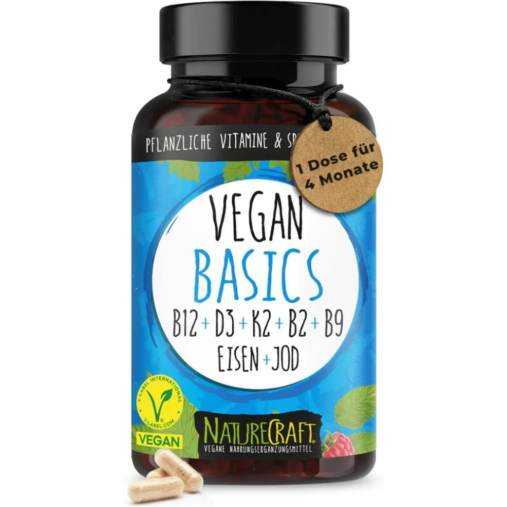 NatureCraft Vegan Basics Vitamin-Komplex · 120 Kapseln