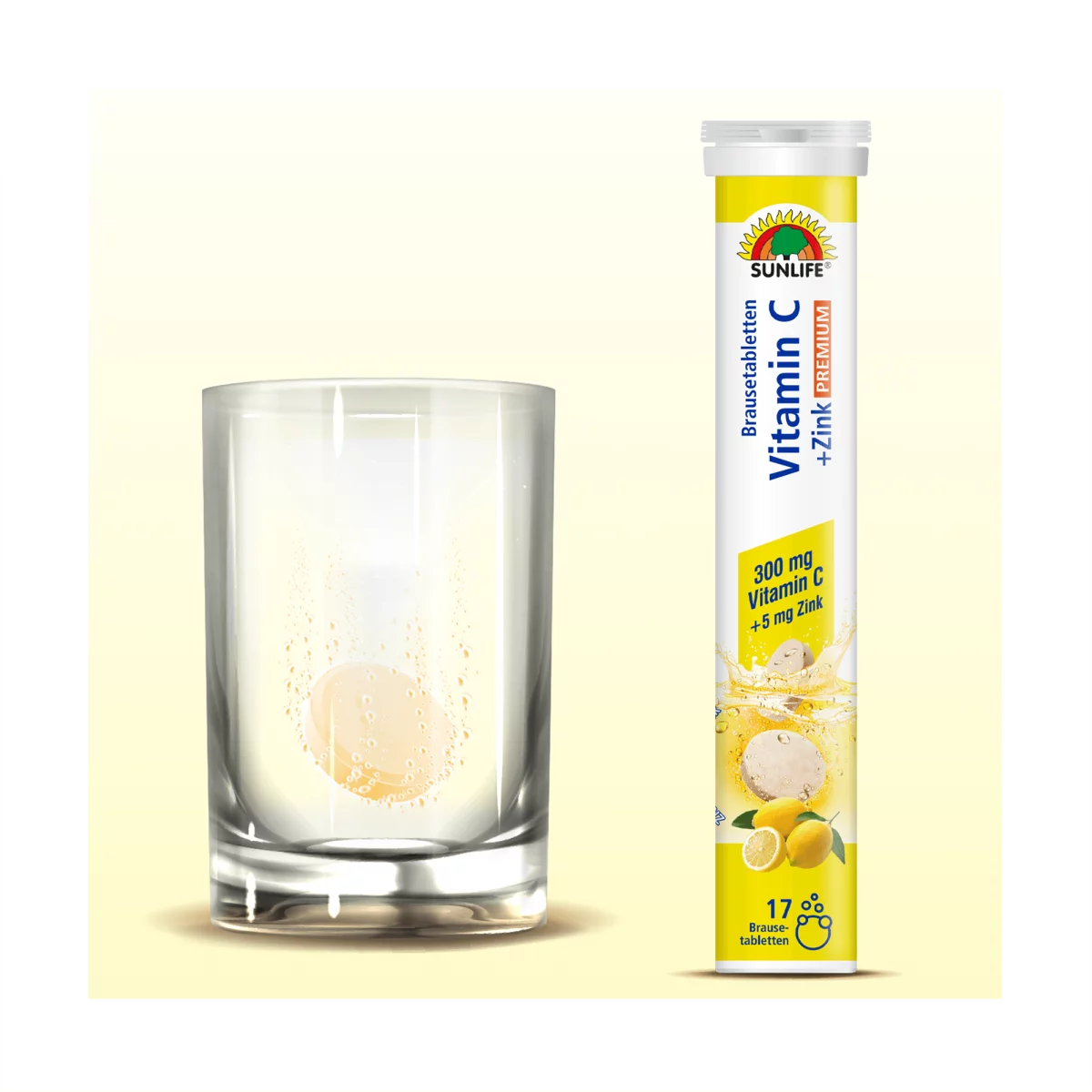 Sunlife Premium hochdosierte Vitamin C + Zink Brausetabletten – Bild 2