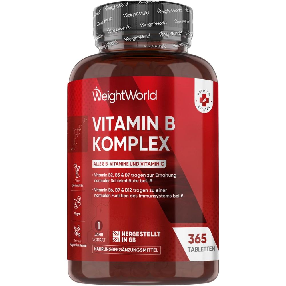 WeightWorld Vitamin B Komplex · Mit Vitamin C · 365 Tabletten