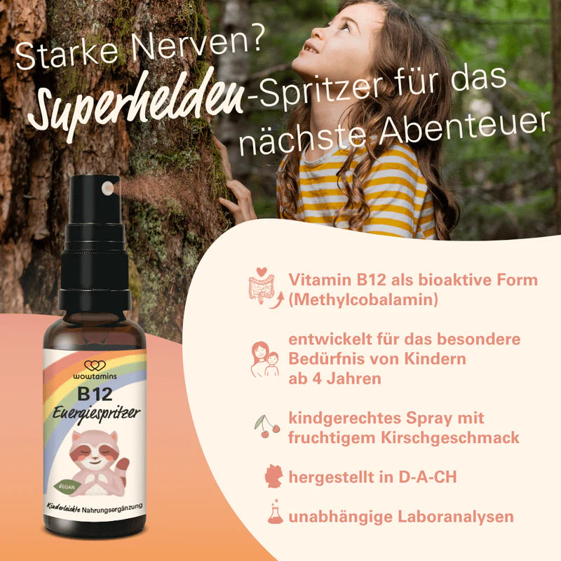 WOWTAMINS Vitamin B12 Spray Energiespritzer für Kinder – Bild 2