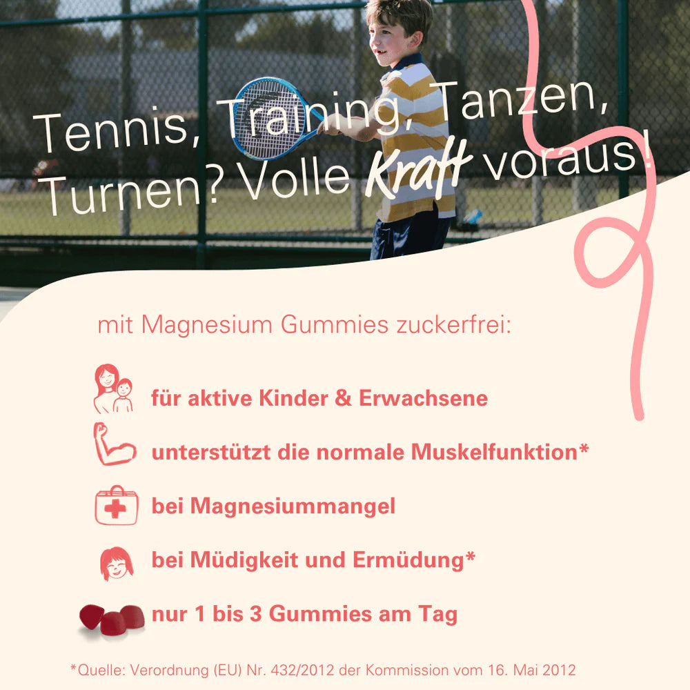 WOWTAMINS Magnesium Gummies für Muskelfunktion & Energie · zuckerfrei – Bild 3