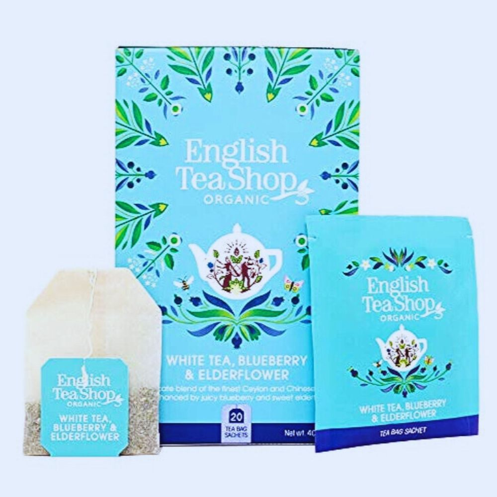 English Tea Company Weißer Tee mit Blaubeere & Holunderblüte · 20 Teebeutel – Bild 2