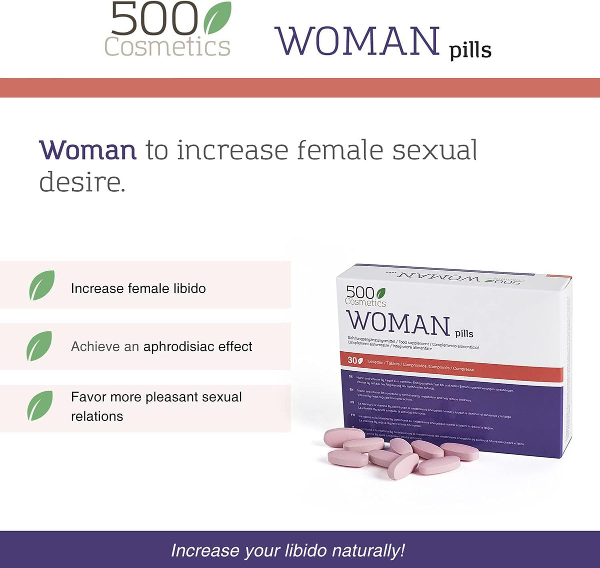 500Cosmetics Woman · zur Steigerung des weiblichen Libido – Bild 4