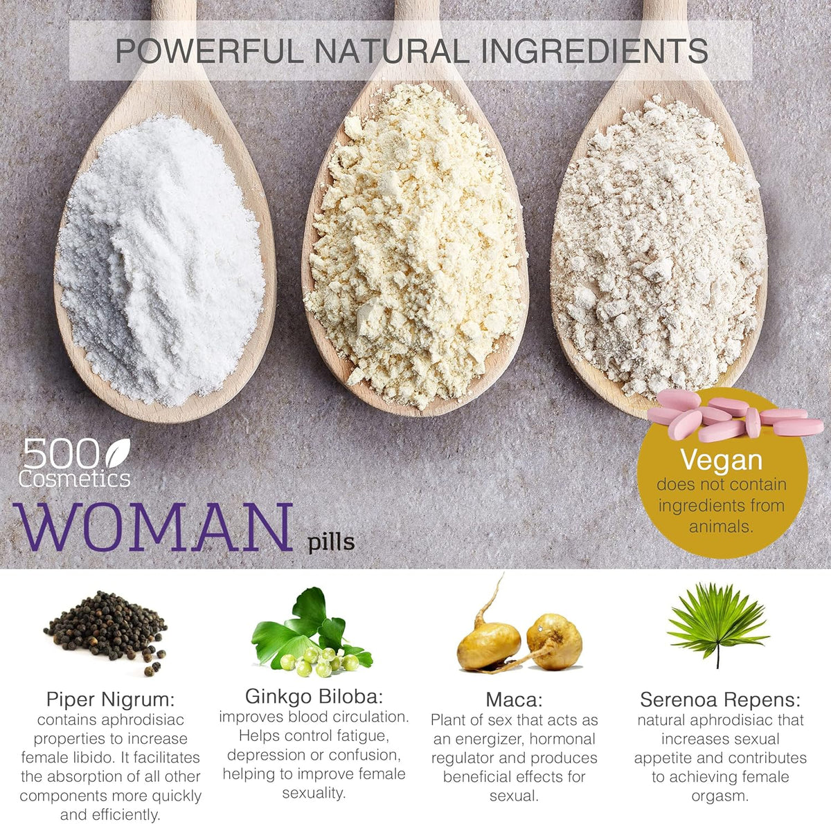 500Cosmetics Woman · zur Steigerung des weiblichen Libido – Bild 5