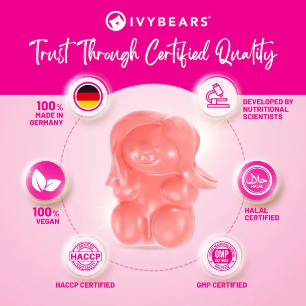 IvyBears Women´s Hair Vitamins · Multi-Vitamin-Komplex für Haar, Haut & Nägel – Bild 4
