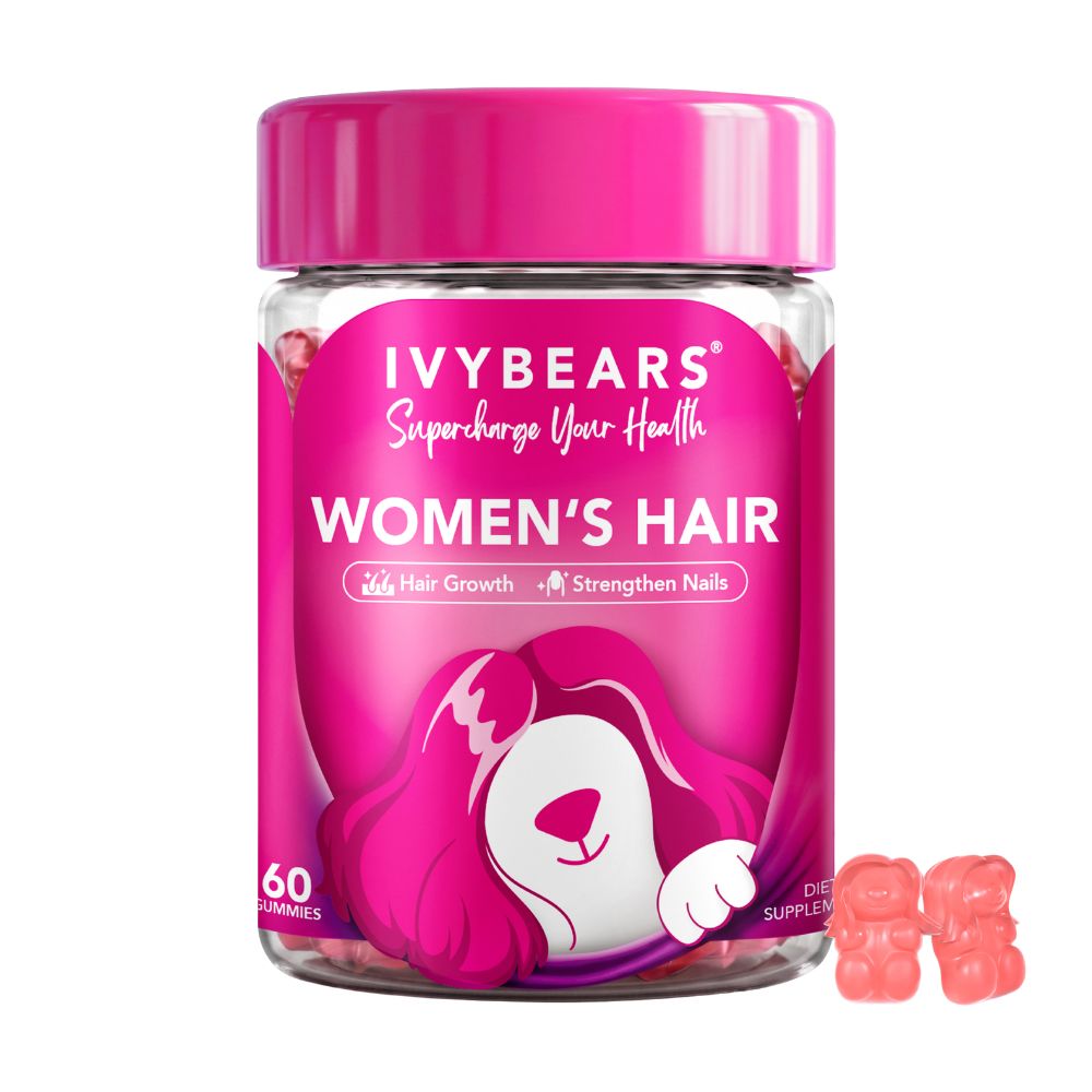 IvyBears | Women´s Hair Vitamins - Multivitamin-Komplex für Haar, Haut & Nägel - 60 Gummibärchen