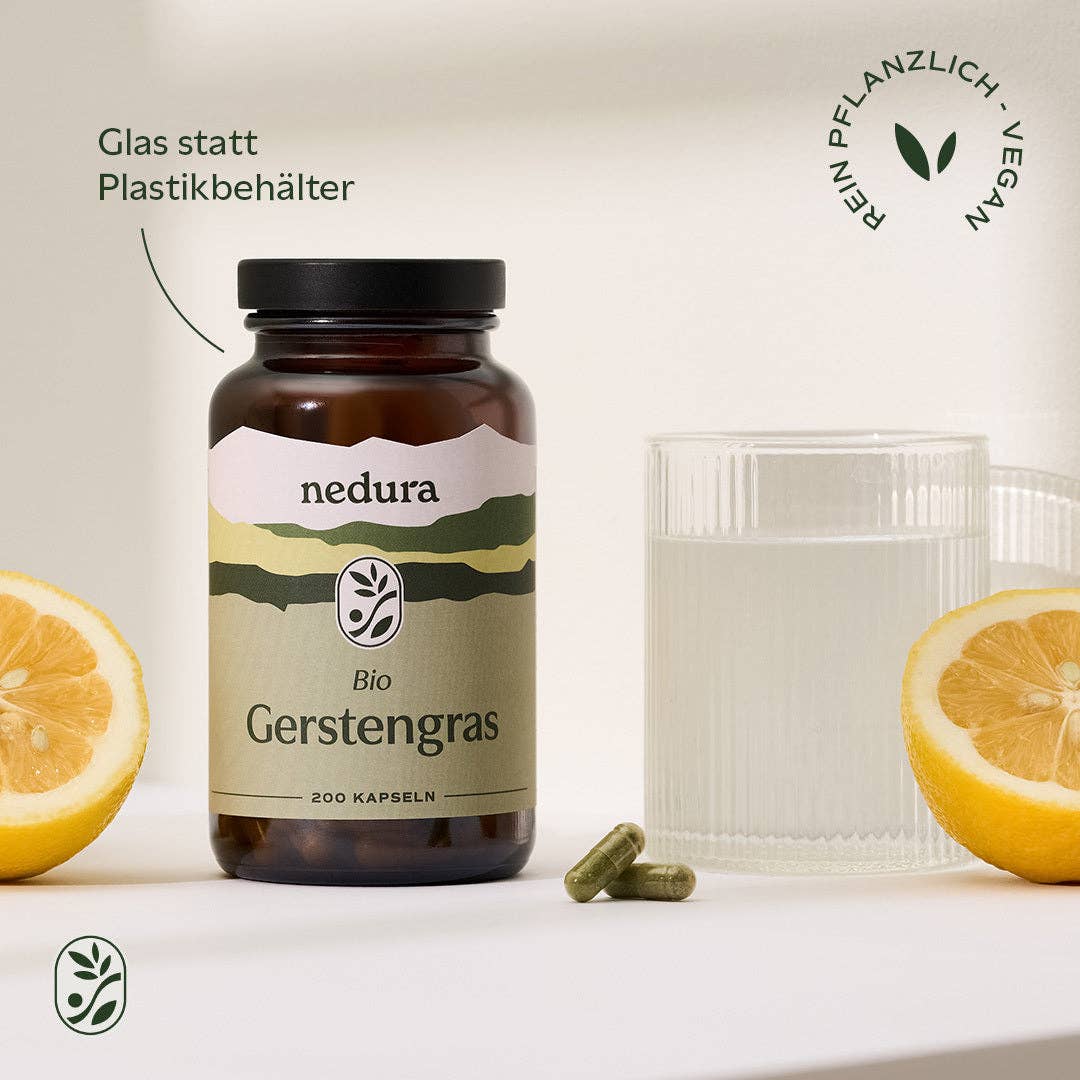 Nedura BIO Gerstengras 200 Kapseln – Bild 4