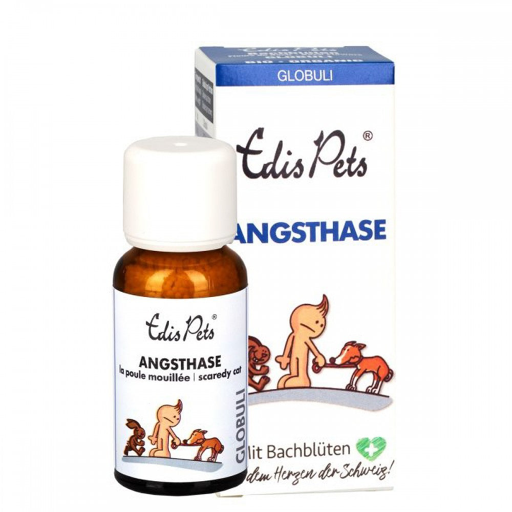 Edis Pets Angsthase Bio Bachblüten Globuli für Hunde