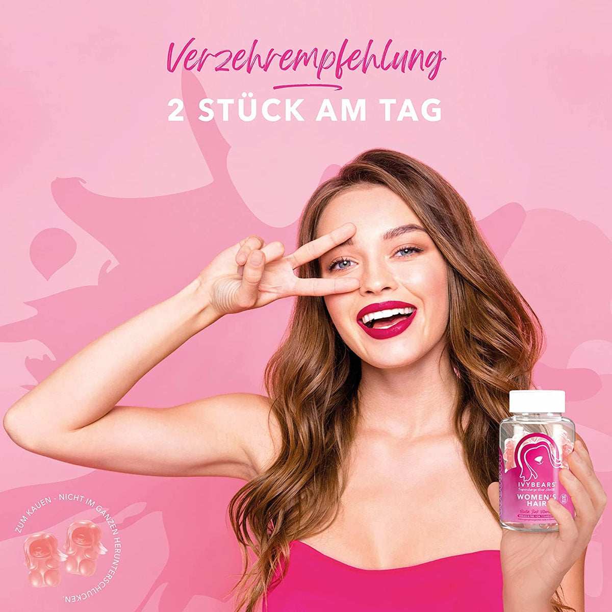 IvyBears | Women´s Hair Vitamins - Multi-Vitamin-Komplex für Haar, Haut & Nägel