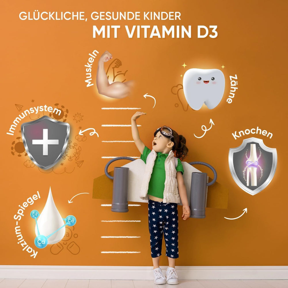 maxmedix Vitamin D3 Kinder Gummibärchen 1000 IE · 120 Stück – Bild 5