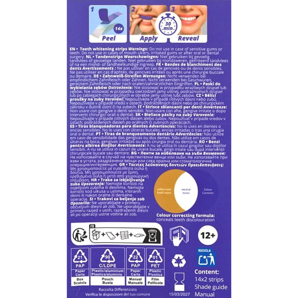 OptiSmile Colour Corrector Zahnaufhellungsstreifen · 14x2 Behandlungen – Bild 4