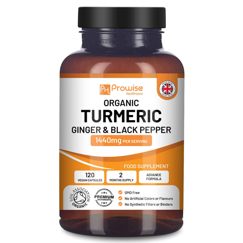 Prowise Healthcare Kurkuma 1440 mg mit Schwarzem Pfeffer und Ingwer · 120 vegane Kapseln – Bild 6