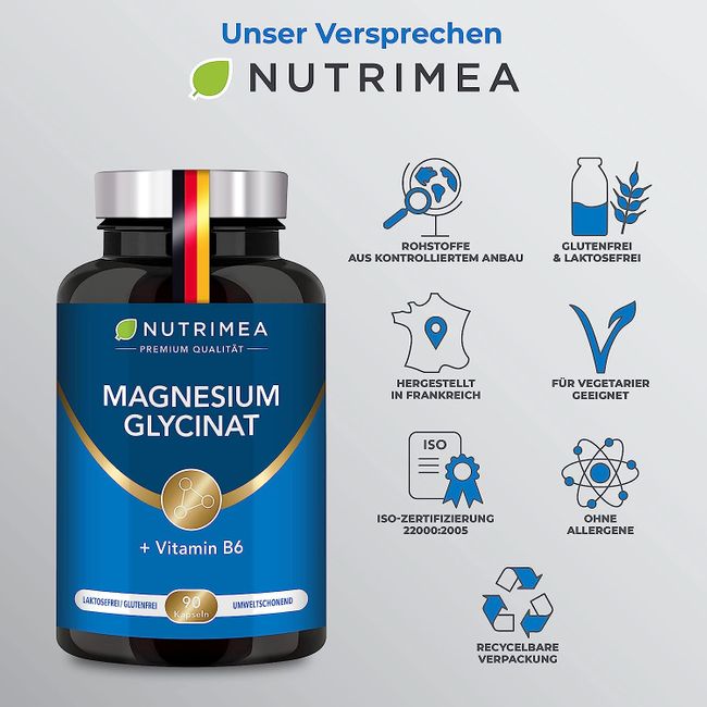 Nutrimea Magnesium Glycinat + Vitamin B6 – Bild 6