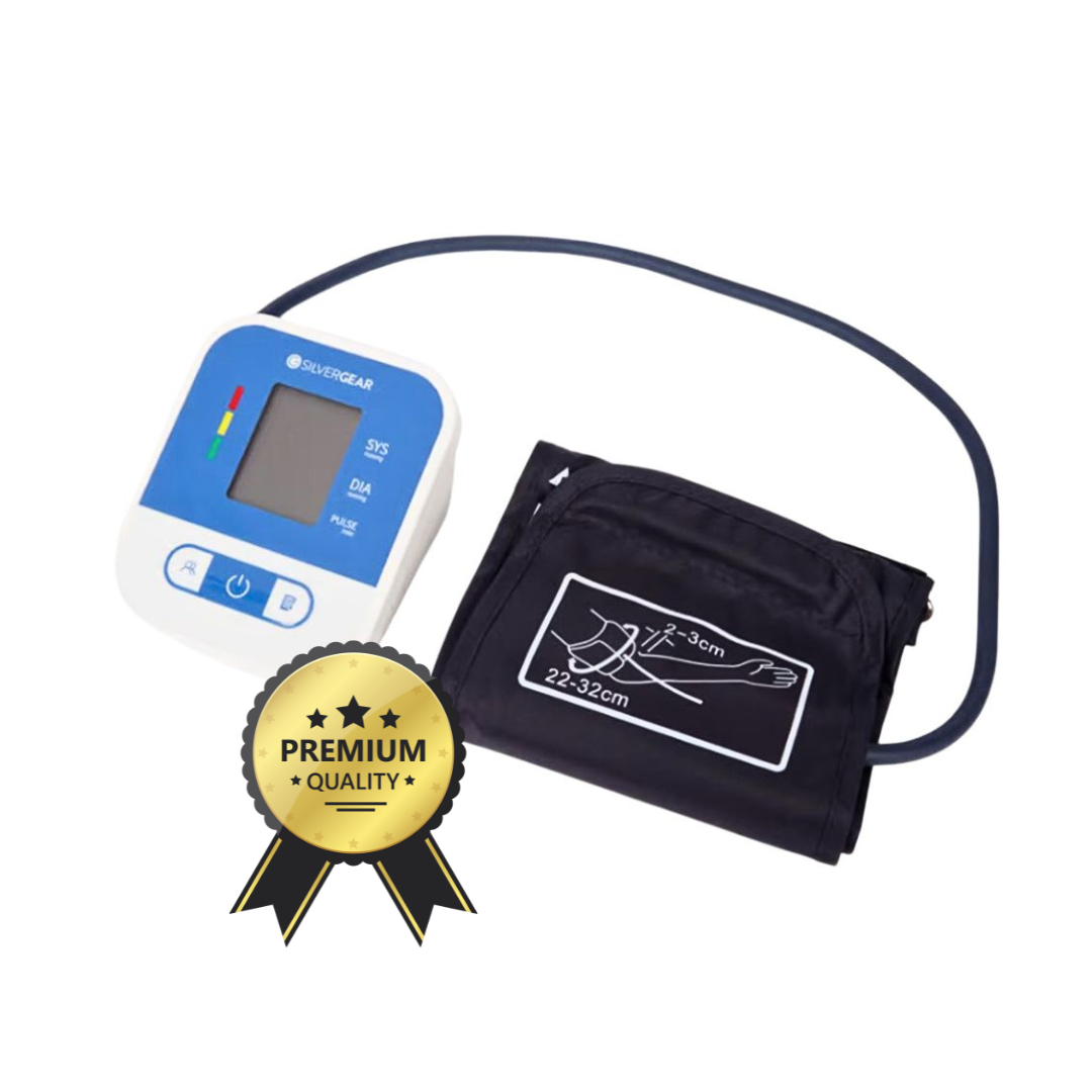 Silvergear Oberarm-Blutdruckmessgerät mit LCD-Display – Bild 3