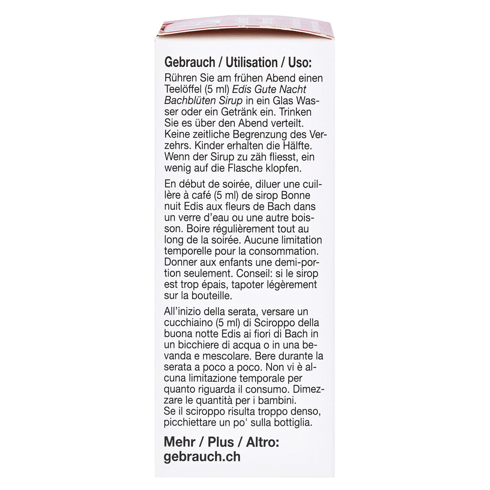 Edi Edis Gute Nacht Bio Bachblüten Sirup – Bild 3