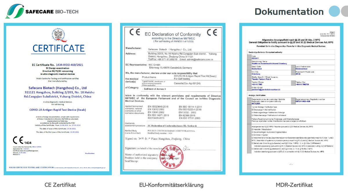 Safecare | Covid-19 Laien-Schnelltest – 5er Box - Apotheken Bestseller!