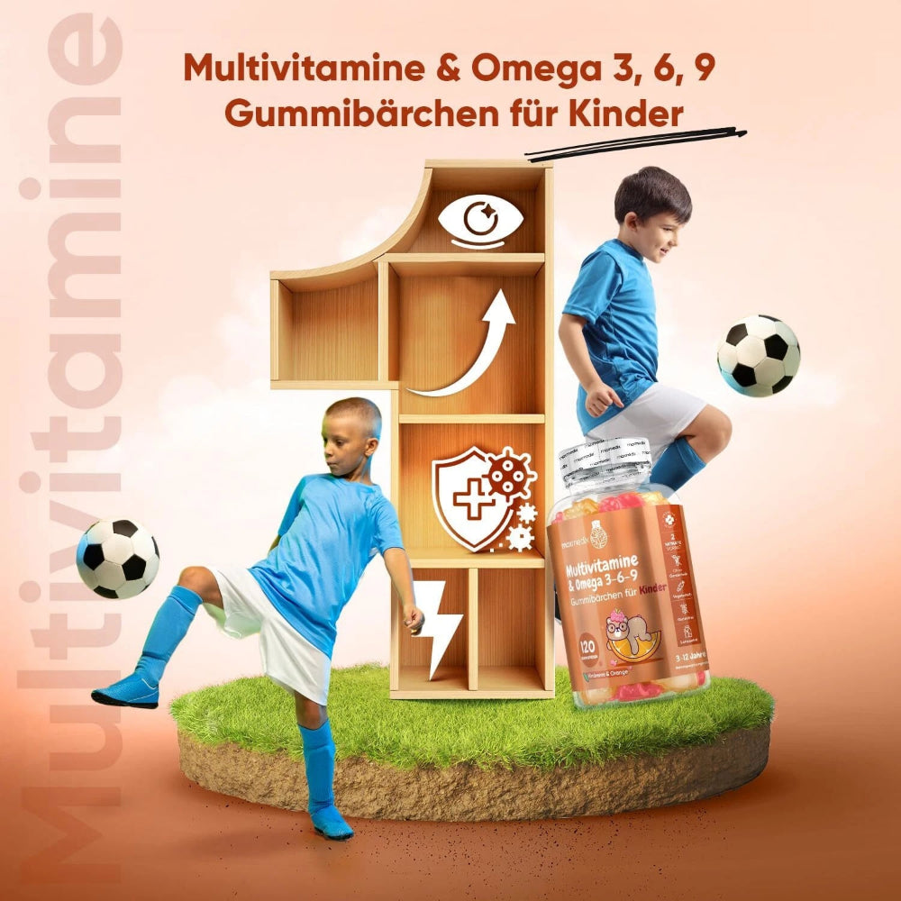 maxmedix Omega 3, 6, 9 + Multivitamin Gummies für Kinder · 120 Stück – Bild 5