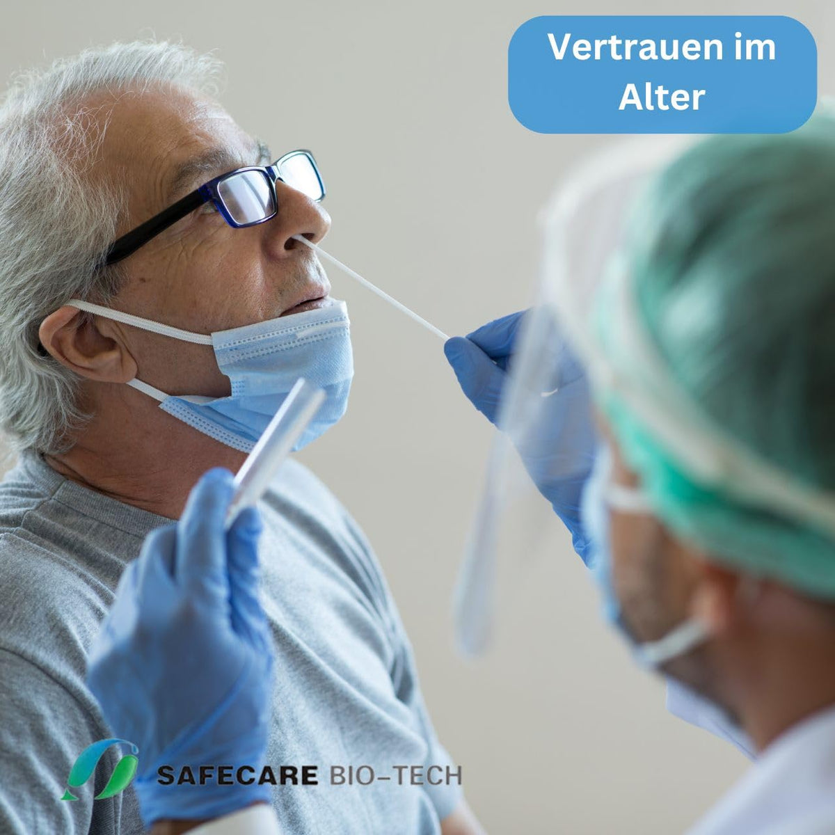AKTION! 10 Stück - Safecare Laien Nasal Covid-19 Corona Test - CE 1434 - MHD 10/27 - Alle neuen Varianten.