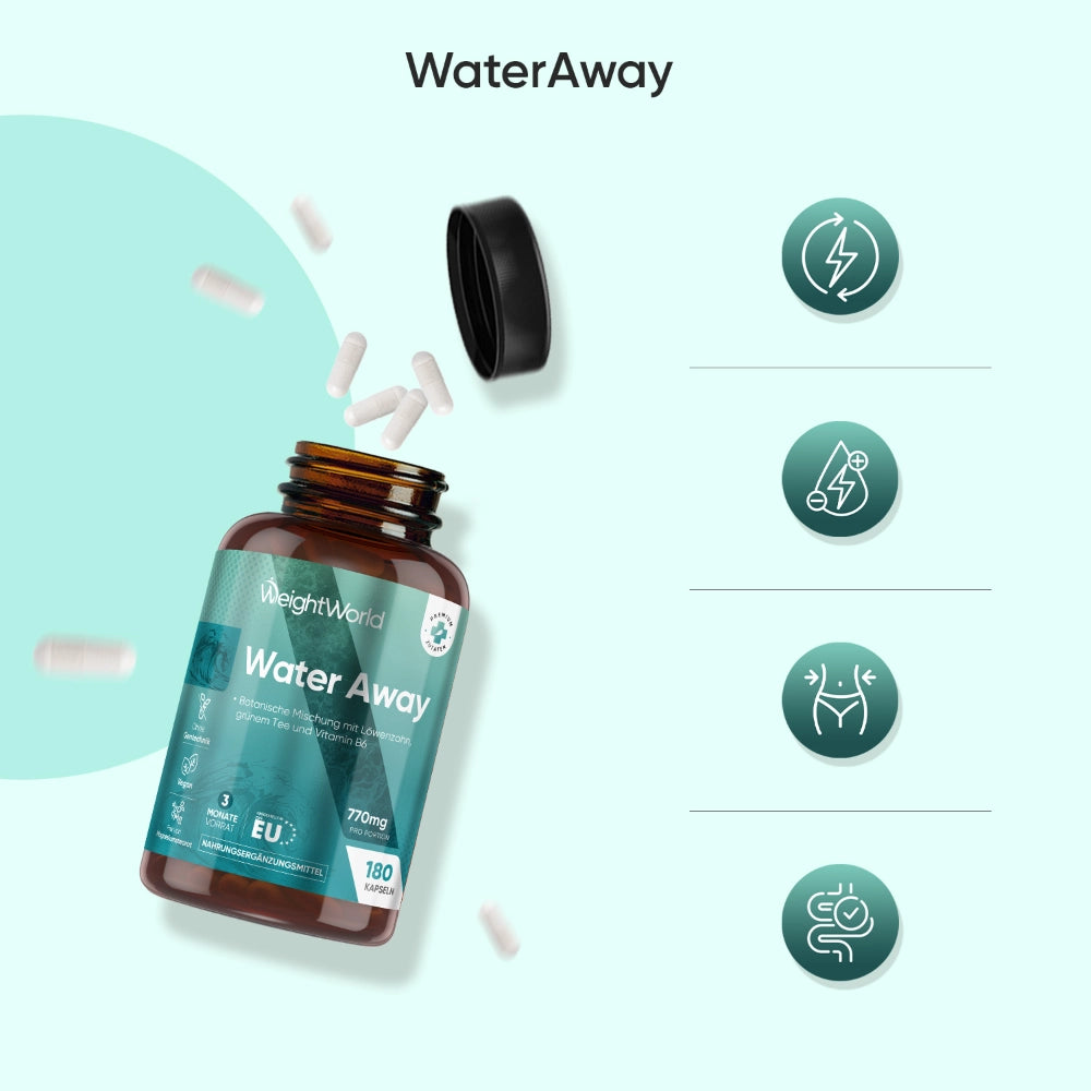 WeightWorld Water Away 11 in 1 Komplex · 180 Kapseln – Bild 3