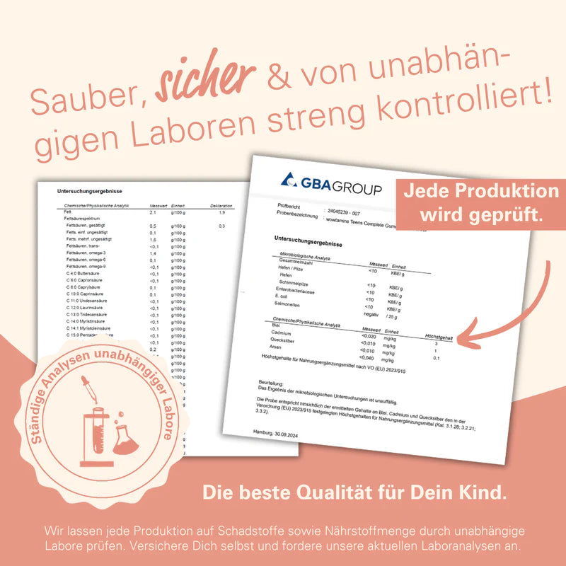 WOWTAMINS I Omega 3 Gummies für Kinder - Zuckerfrei