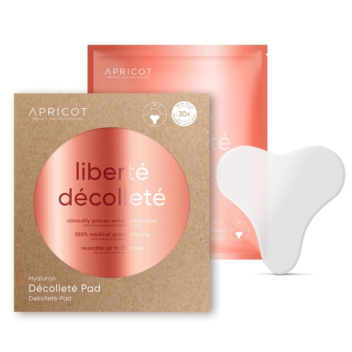APRICOT Dekolleté Pad mit Hyaluron · 30 Behandlungen