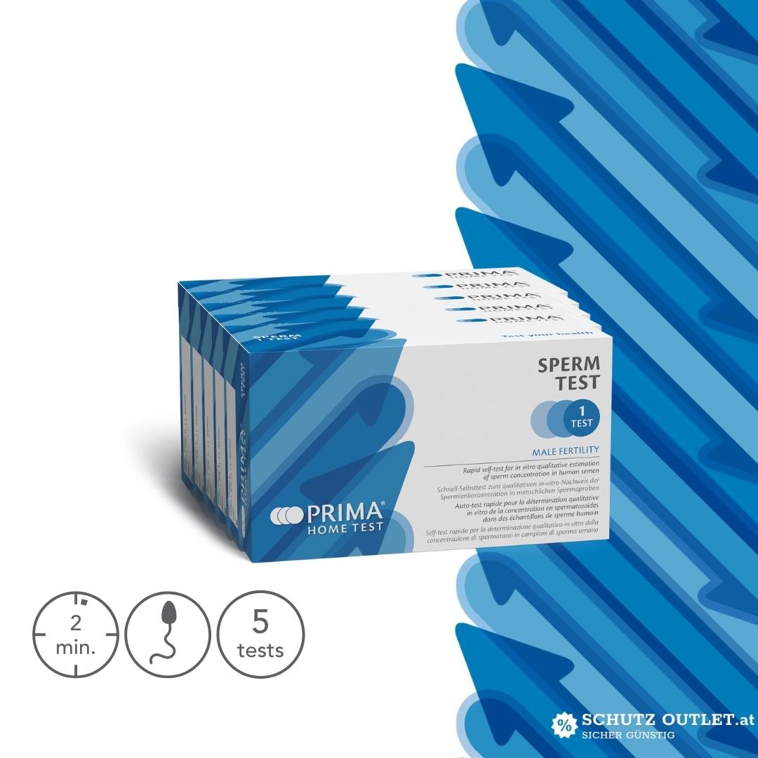 PRIMA | Spermien Home Test | Schneller Selbsttest zum qualitativen In-vitro-Nachweis der Spermienkonzentration | Fruchtbarkeit des Mannes