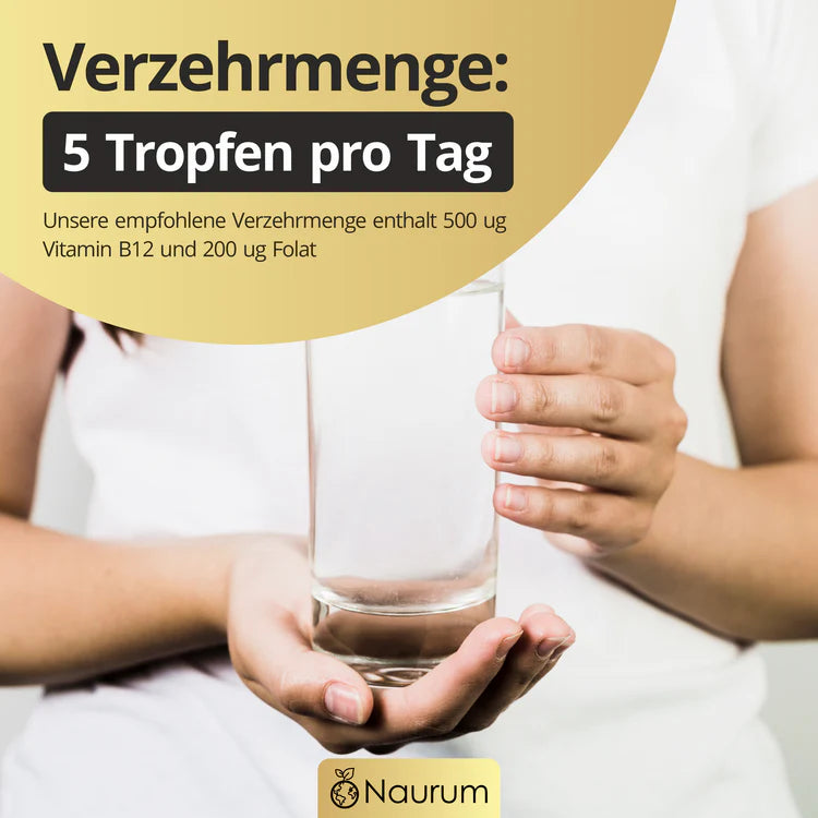 Naurum Vitamin B12 Trio Komplex mit Folat · 50ml – Bild 5