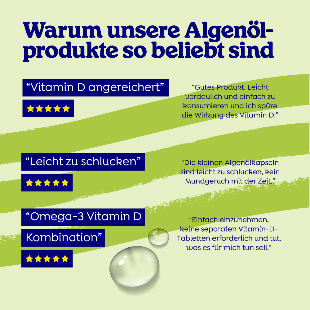 Arctic Blue | Omega 3 Algenöl DHA - Vegan - 60 Weichkapseln – Bild 7