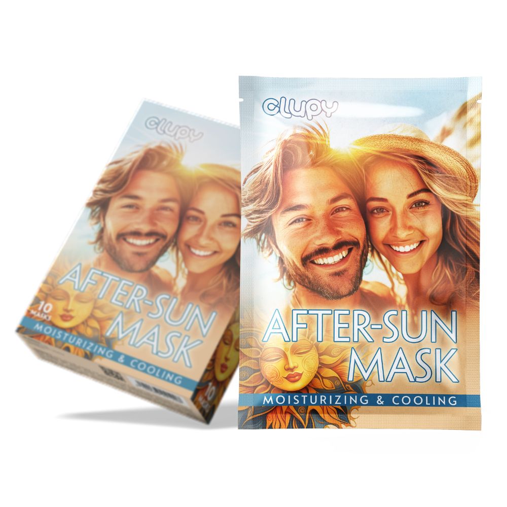 Clupy After-Sun Maske für Erwachsene · 10 Stück Packung