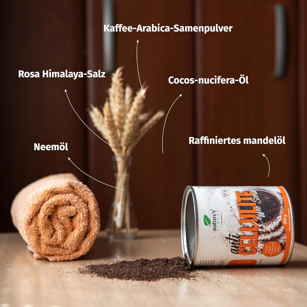Nature's Finest Anti Cellulite Coffee Scrub · Kaffee-Peeling – Bild 2