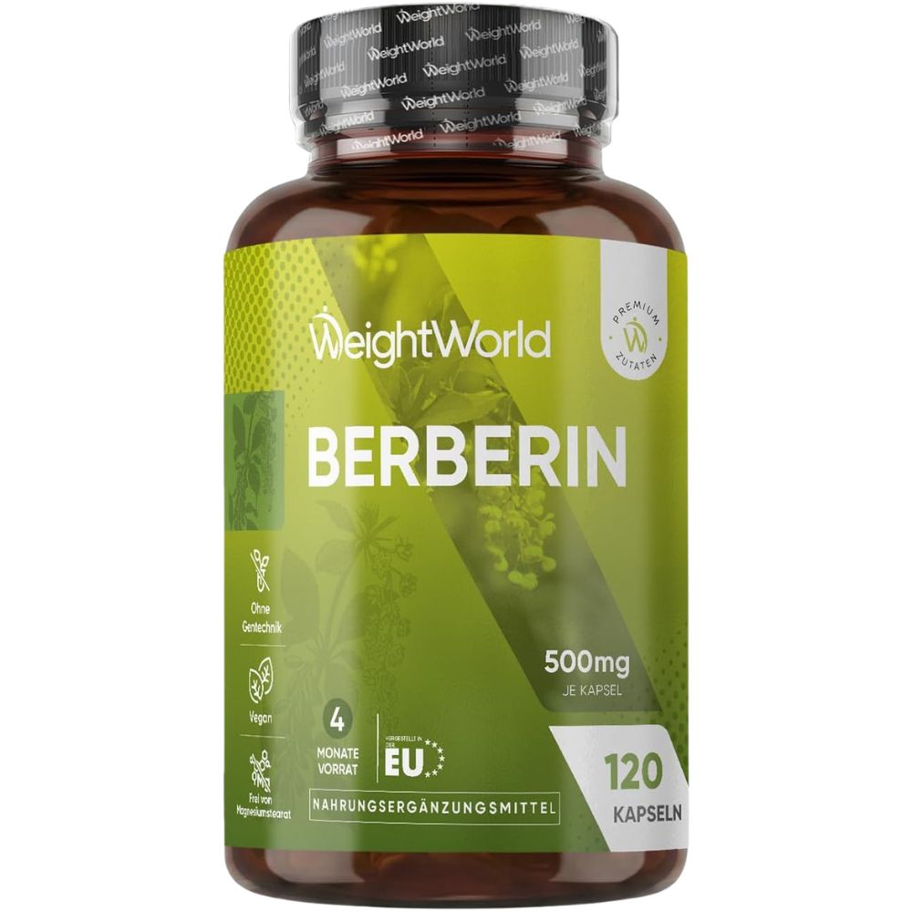 WeightWorld Berberin Hochdosiert - 120 Kapseln