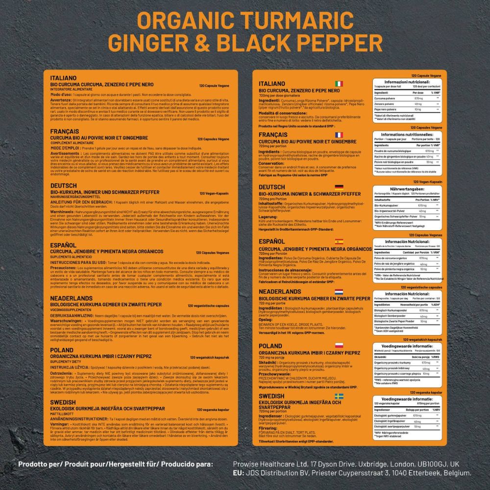 Prowise Healthcare Bio-Kurkuma-Curcumin 720 mg · 120 Kapseln – Bild 5
