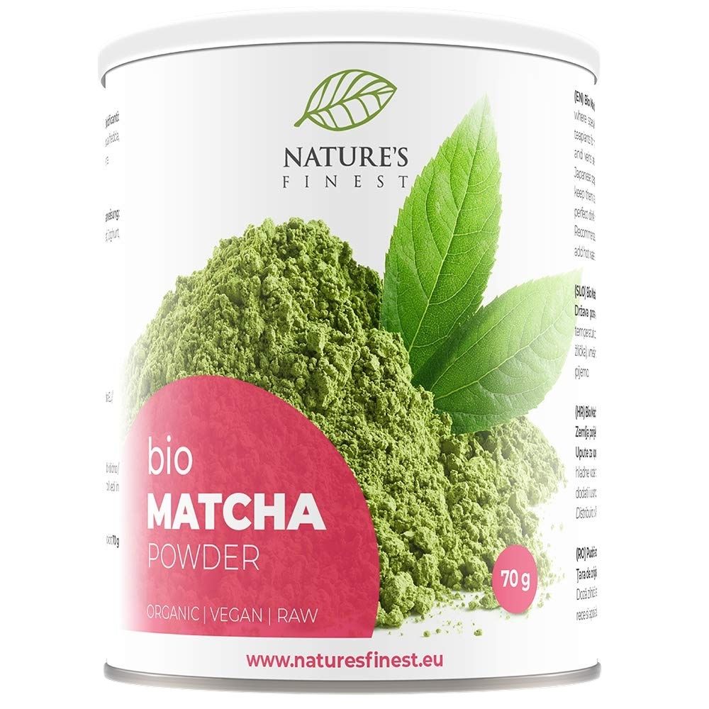 Nature's Finest Matcha Bio Pulver · die hochwertigste Form von grünem Tee