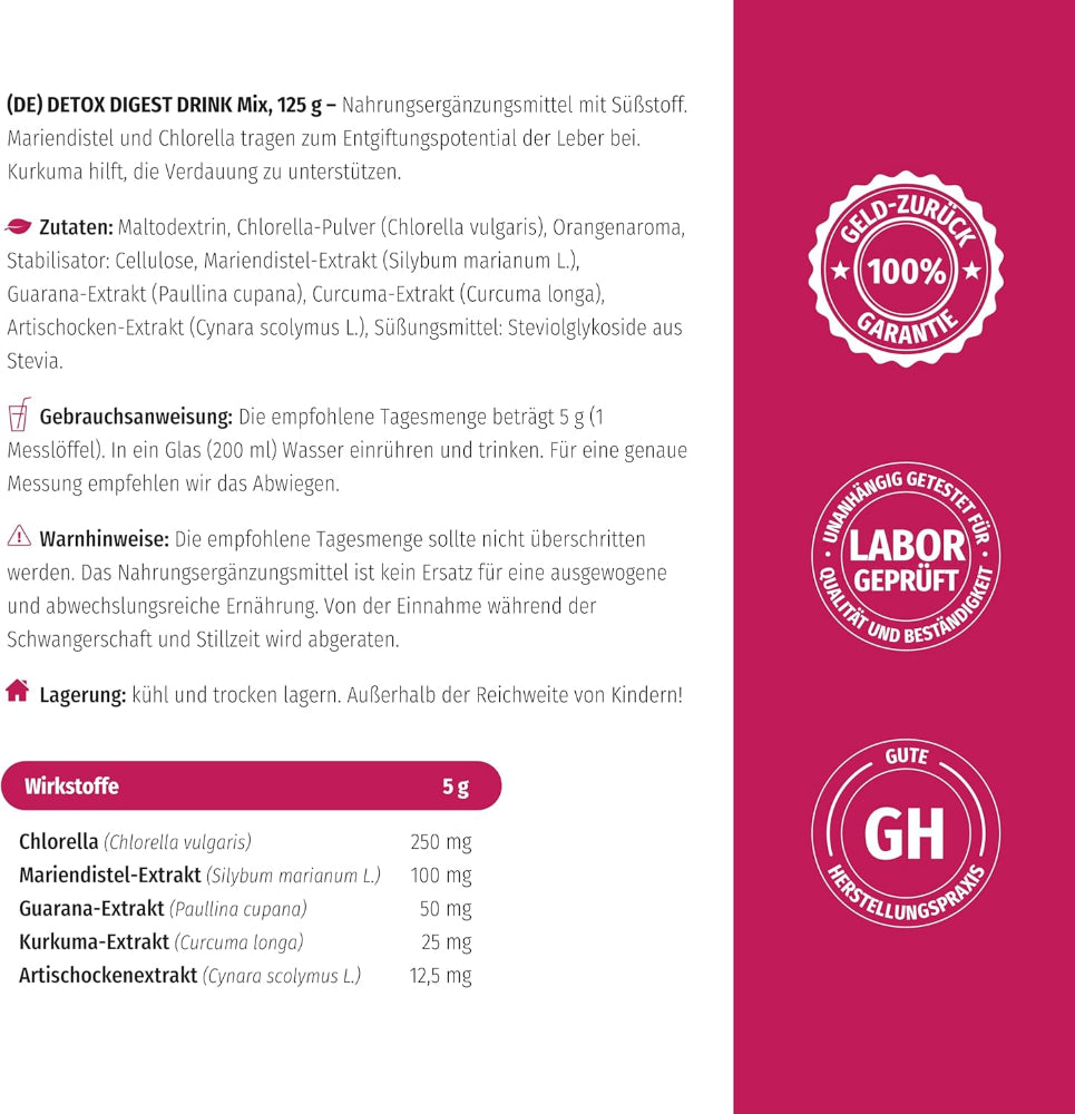 Nature's Finest Detox Digest 2-in-1 Verdauungs-Entgiftungsformel – Bild 4